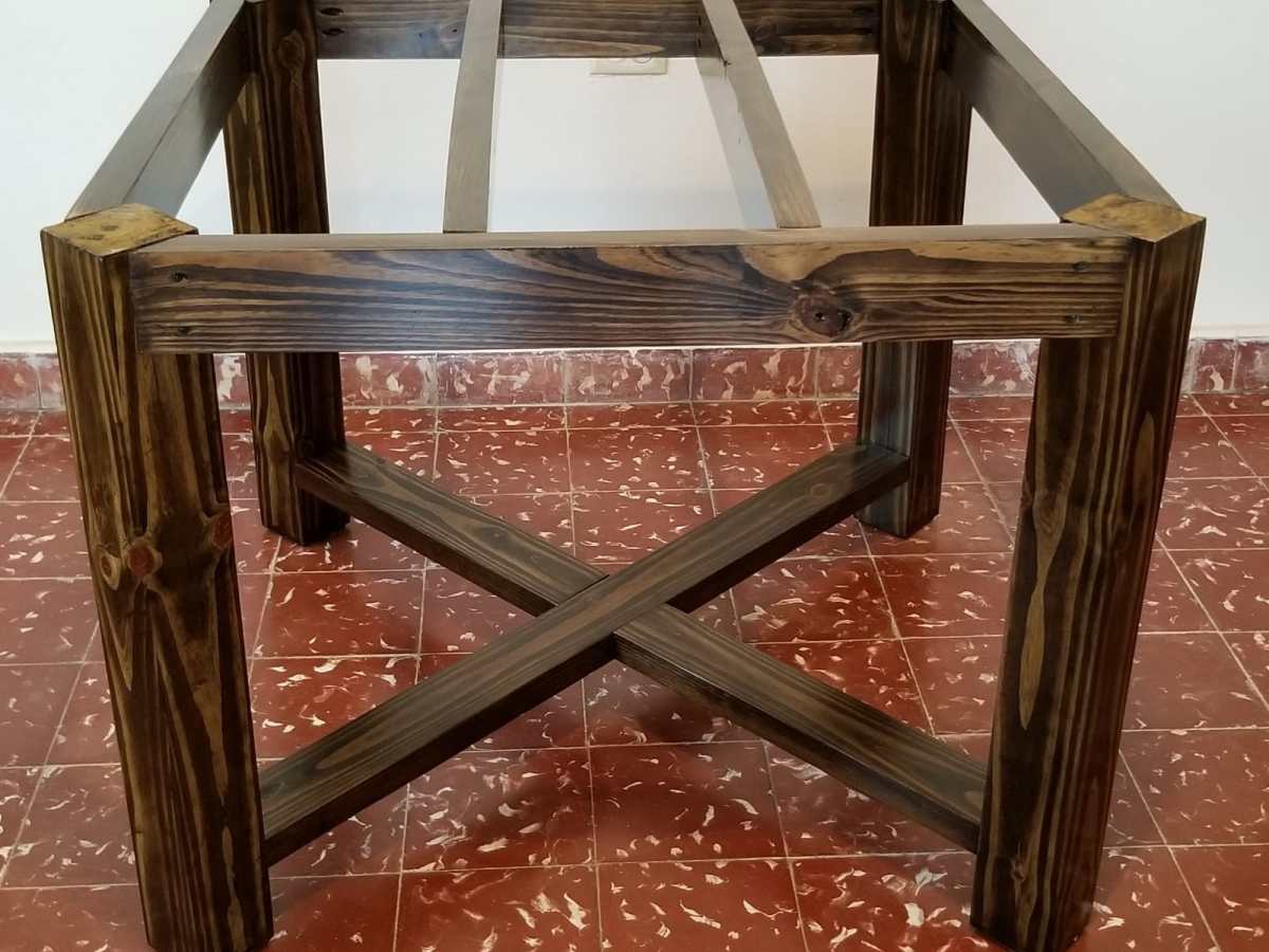 X Base Square Farmhouse Dining&nbsp;Table